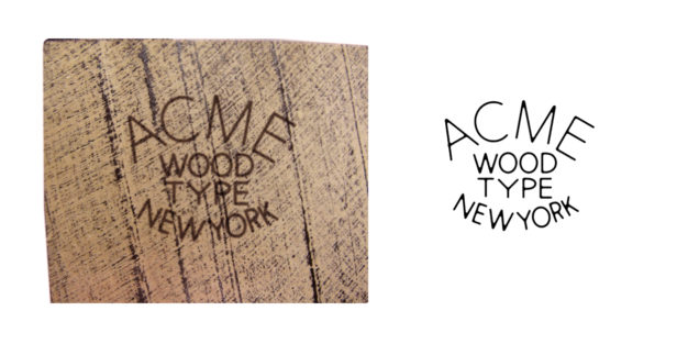 ACME Wood Type Mfg Co c1938–1942